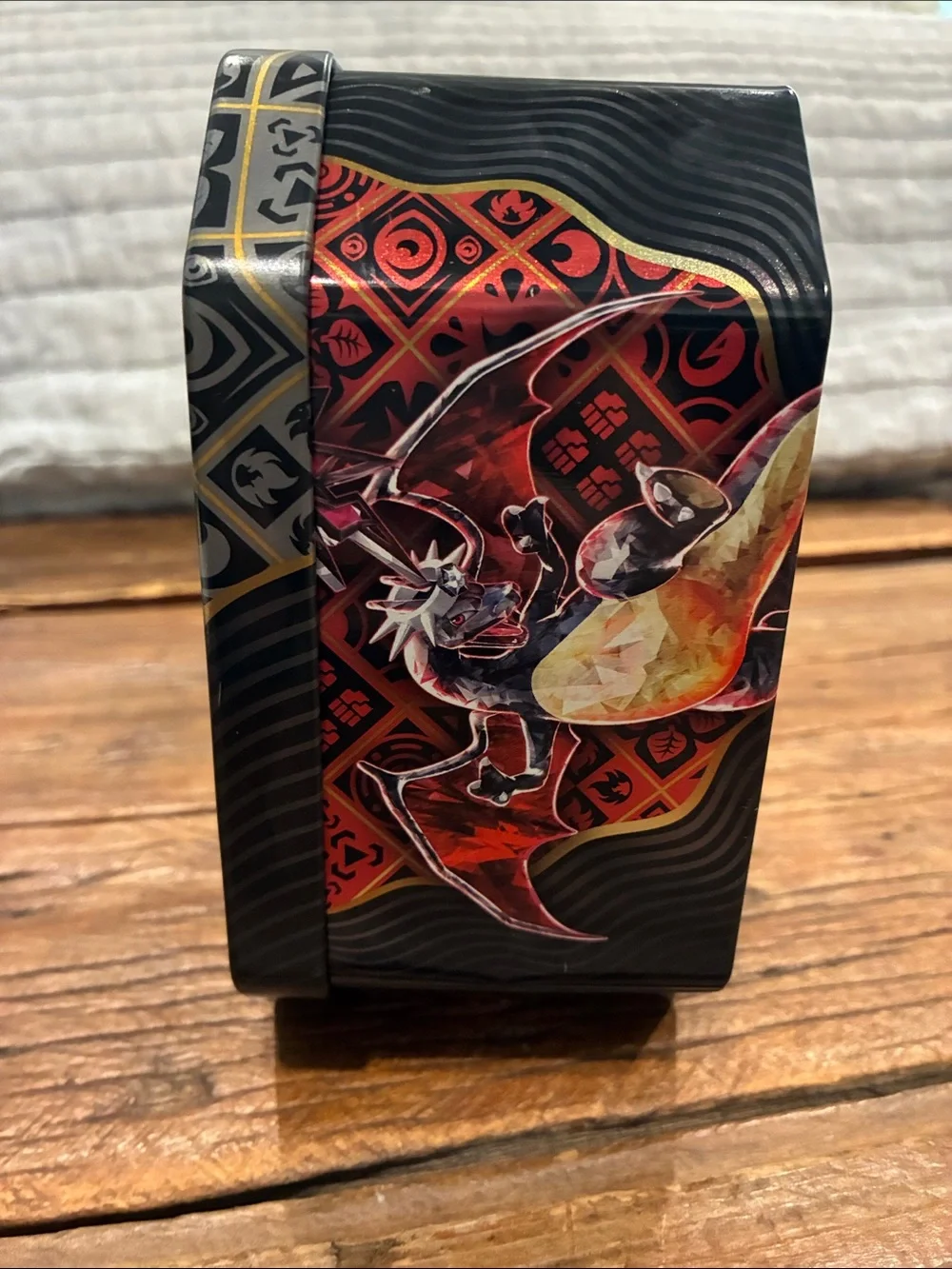Pokémon Scarlet & Violet Paldean Fates Tin - Shiny Iron Treads - Empty